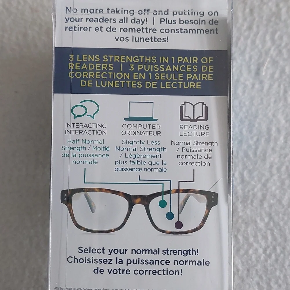 Foster Grant Multi Focus Reading Glasses NWT